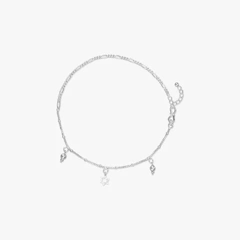 Silver Anklet Pair